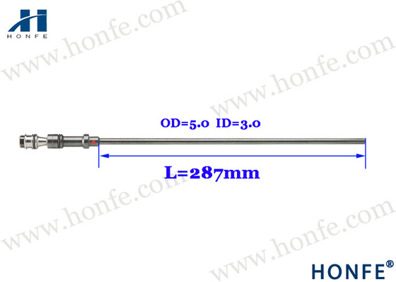 Dokuma Makinası Yedek Parçaları Ana Nozul Borusu Kırmızı L=287mm OD=5.0 ID=3.0